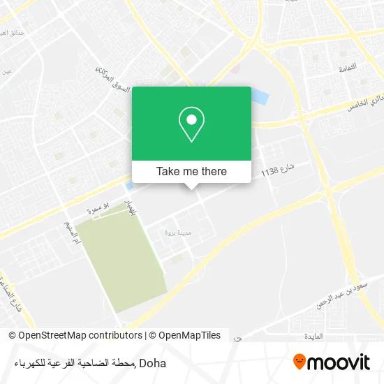 محطة الضاحية الفرعية للكهرباء map