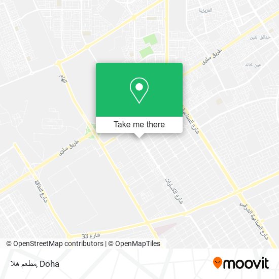مطعم هلا map