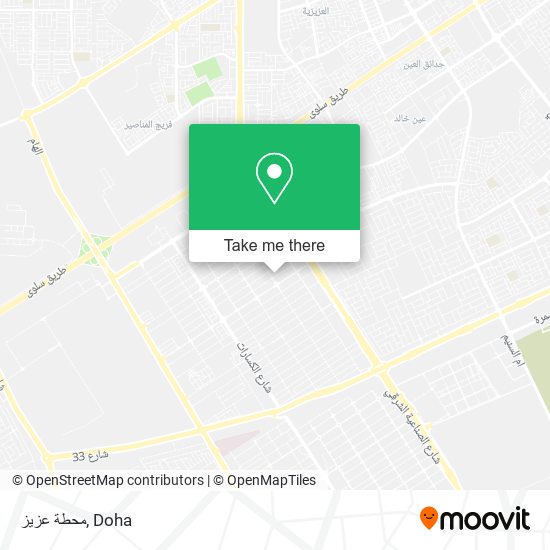 محطة عزيز map