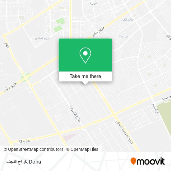 كراج النجف map