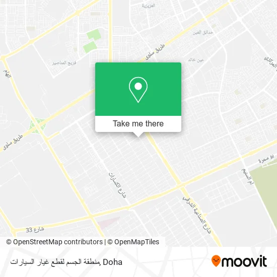 منطقة الجسم لقطع غيار السيارات map