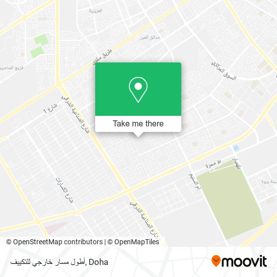 أطول مسار خارجي للتكييف map