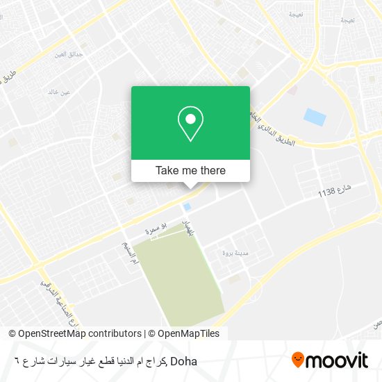 كراج ام الدنيا قطع غيار سيارات شارع ٦ map