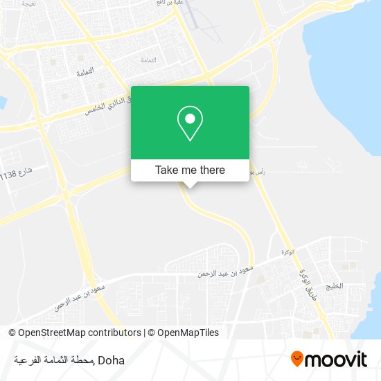 محطة الثمامة الفرعية map