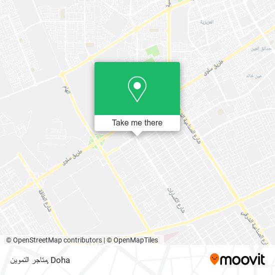 متاجر التموين map