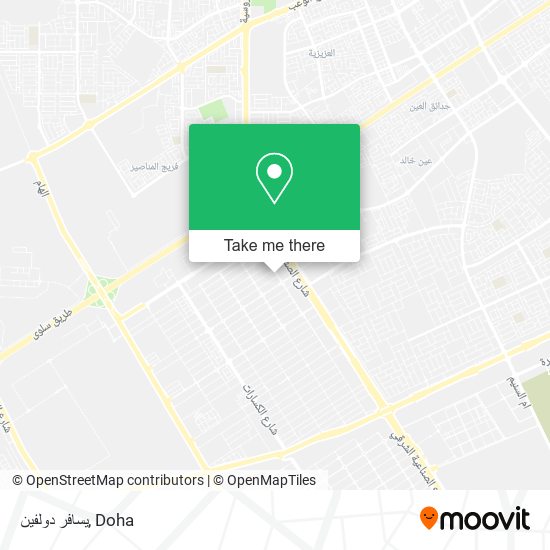 يسافر دولفين map