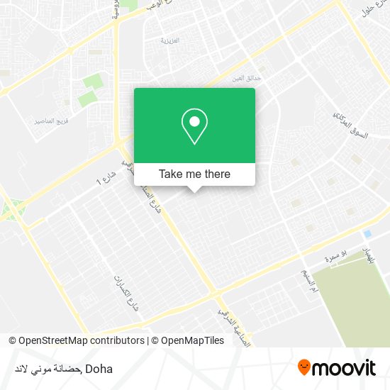 حضانة موني لاند map