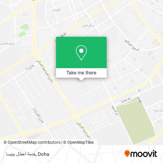 خدمة أعطال بينيسا map