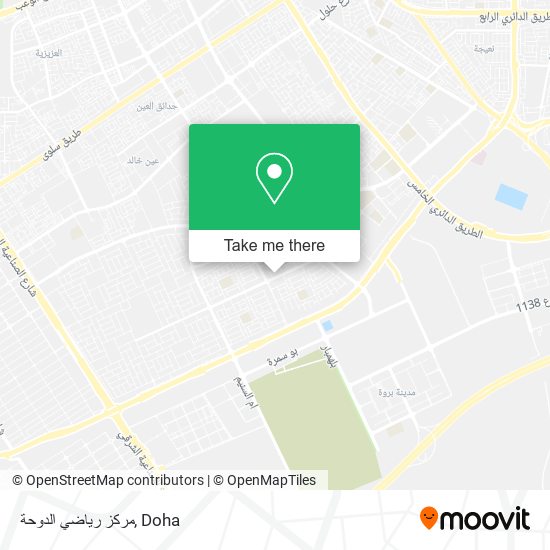 مركز رياضي الدوحة map