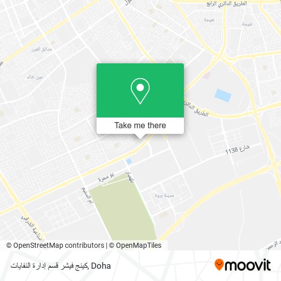 كينج فيشر قسم إدارة النفايات map