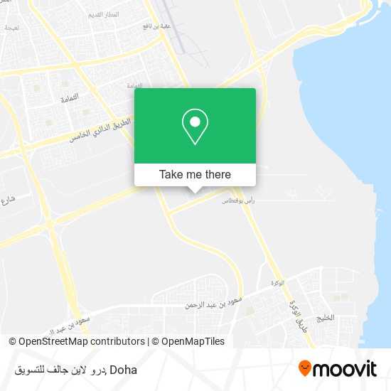 درو لاين جالف للتسويق map