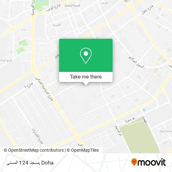 مسجد 124 المسنى map