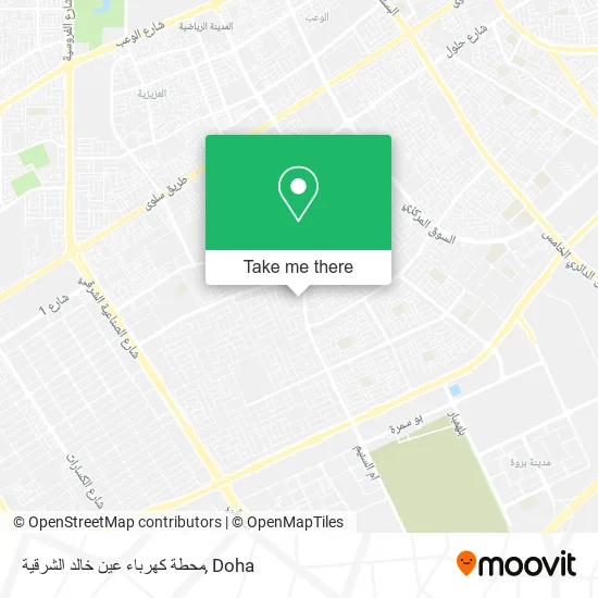 محطة كهرباء عين خالد الشرقية map