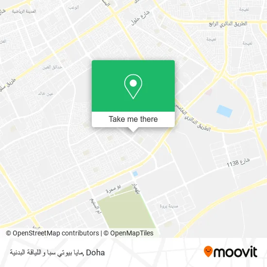 مايا بيوتي سبا واللياقة البدنية map