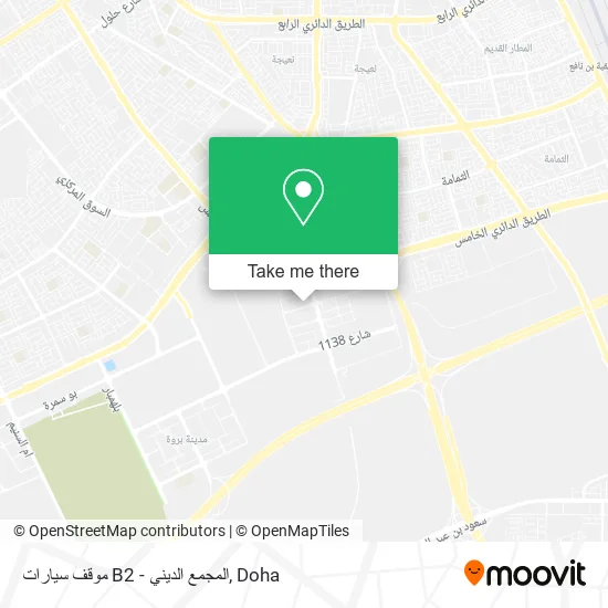 موقف سيارات B2 - المجمع الديني map