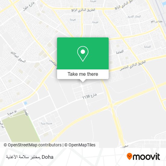 مختبر سلامة الأغذية map