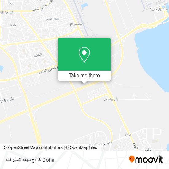كراج بديعه للسيارات map