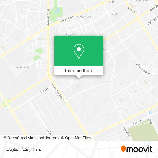 أفضل الحلويات map