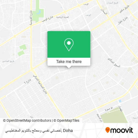 أخصائي نفسي ومعالج بالتنويم المغناطيسي map