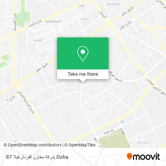 شركة مخازن الفردان فيلا 87 map