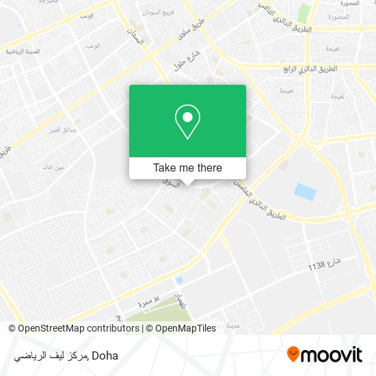 مركز ليف الرياضي map