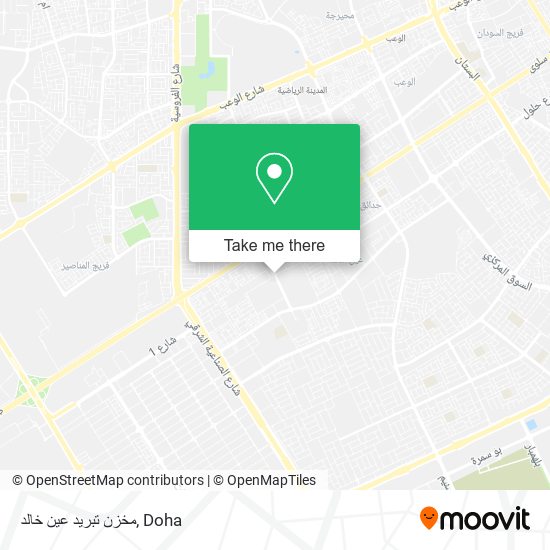 مخزن تبريد عين خالد map