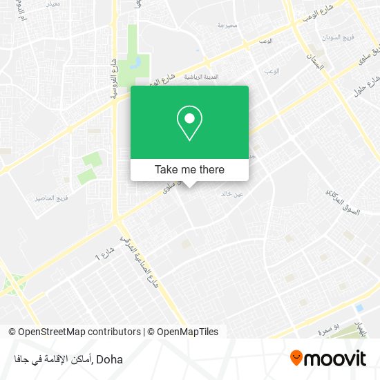 أماكن الإقامة في جافا map