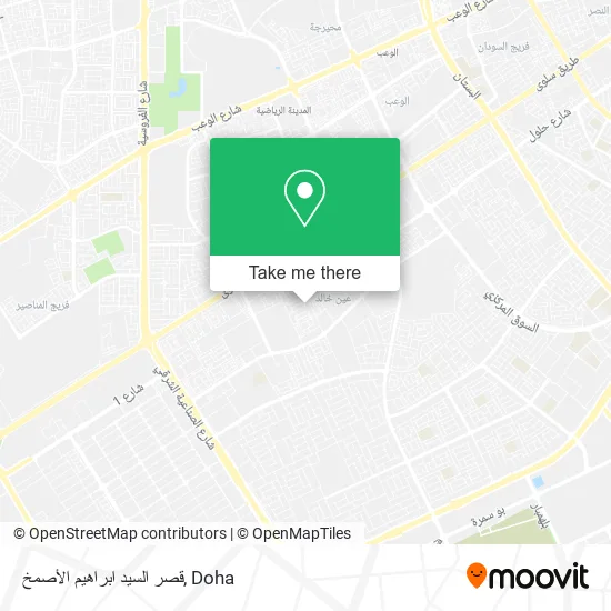 قصر السيد ابراهيم الأصمخ map