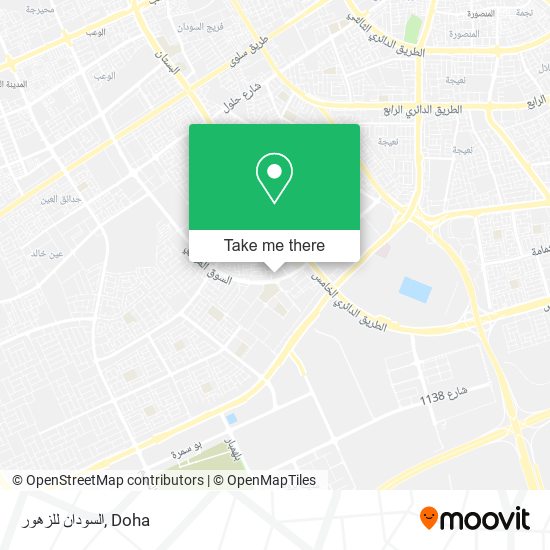 السودان للزهور map