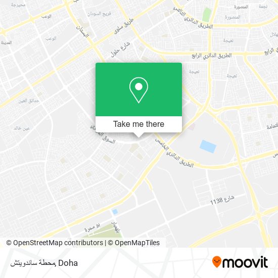 محطة ساندويتش map