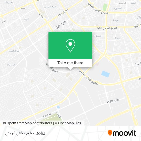 مطعم إيطالي أمريكي map
