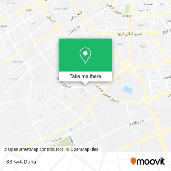 كافية 83 map