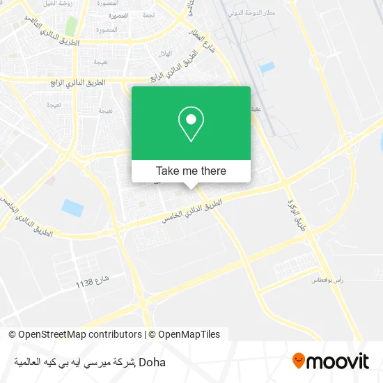 شركة ميرسي ايه بي كيه العالمية map