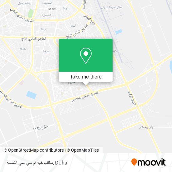 مكتب كيه ام سي سي الثمامة map
