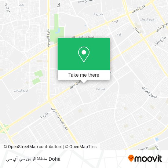 منطقة الريان سي آي سي map