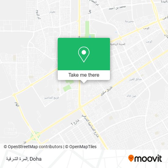 المرة الشرقية map