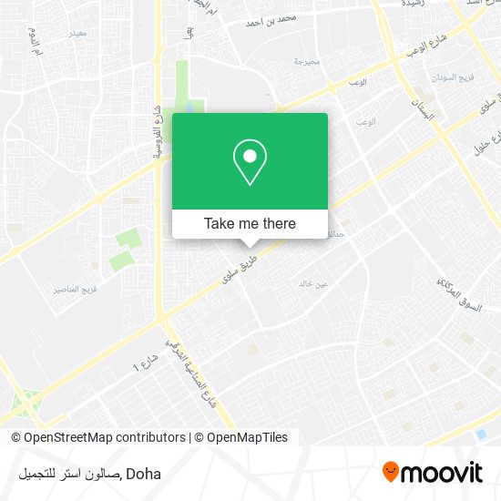 صالون استر للتجميل map
