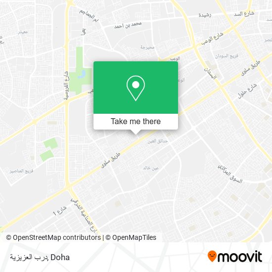 درب العزيزية map