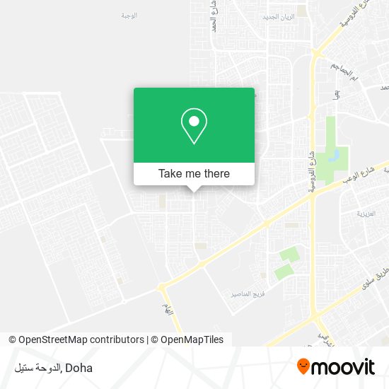 الدوحة ستيل map