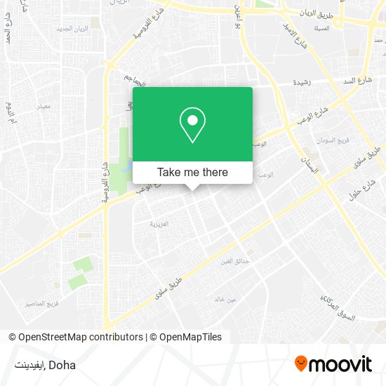 ايفيدينت map