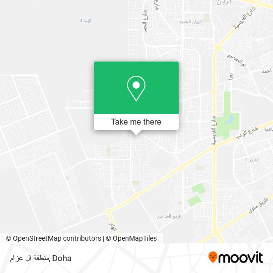 منطقة ال عزام map