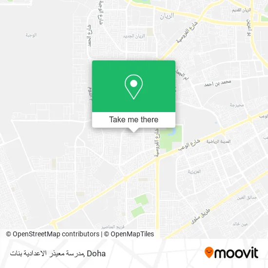 مدرسة معيذر الاعدادية بنات map