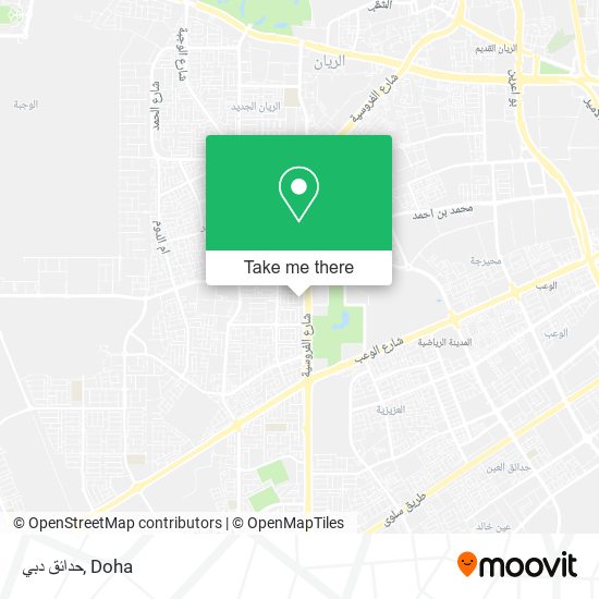 حدائق دبي map