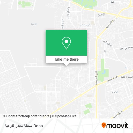 محطة معيذر الفرعية map