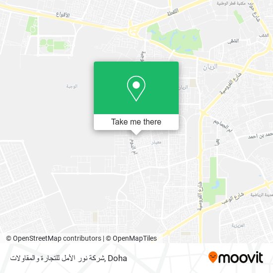 شركة نور الأمل للتجارة والمقاولات map