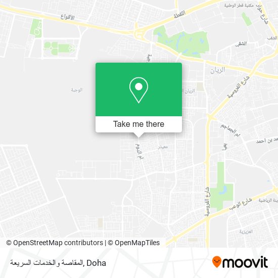 المقاصة والخدمات السريعة map