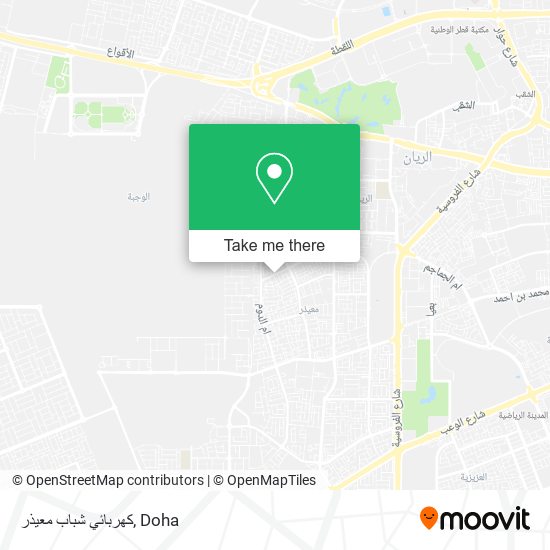 كهربائي شباب معيذر map