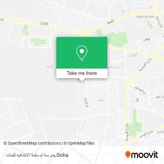 مدرسة ام سلمة الابتدائيه للبنات map