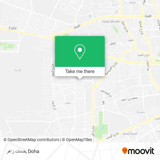 خدمات زاهر map