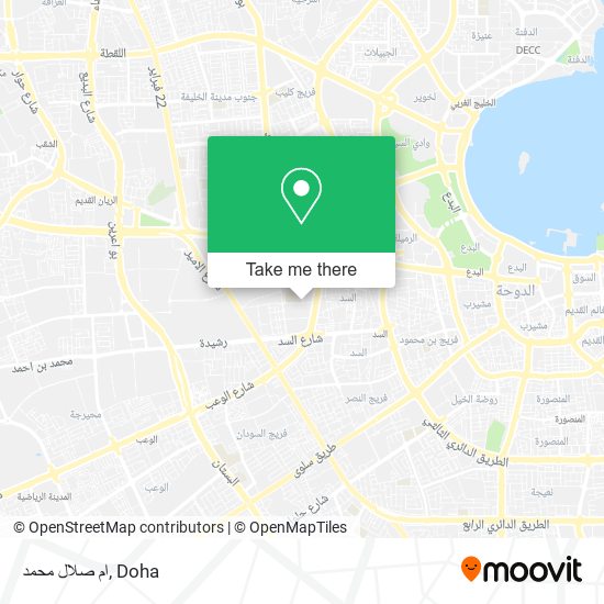 ام صلال محمد map